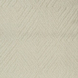 Broadloom carpet with dimensional diamond pattern in cream.