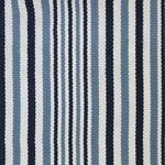 Broadloom carpet swatch in a striped pattern blue color