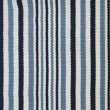 Broadloom carpet swatch in a striped pattern blue color