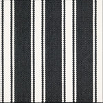 Broadloom carpet swatch in striped pattern black white color