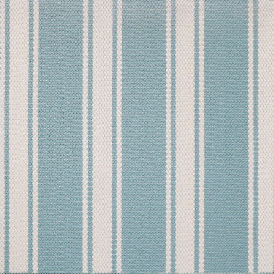 Broadloom carpet swatch in striped pattern light blue color