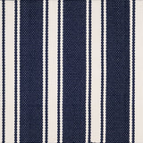 Broadloom carpet swatch in striped pattern dark blue color