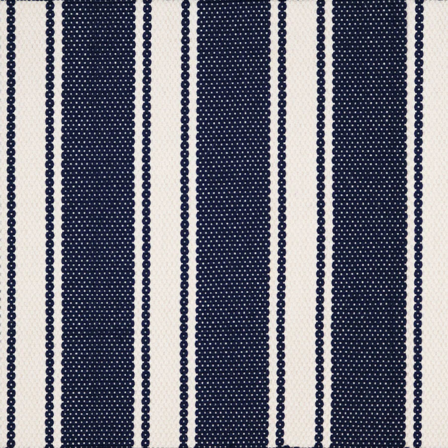 Broadloom carpet swatch in striped pattern dark blue color