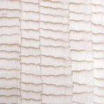 Detail of wallpaper in an abstract textural pattern in metallic pink and cream.