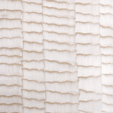 Detail of wallpaper in an abstract textural pattern in metallic pink and cream.