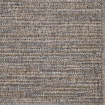 Textured brown and gray patterned broadloom carpet swatch