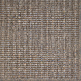 Textured brown and beige striped rug