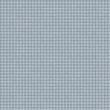 Wallpaper in a dense plaid pattern in shades of blue-gray.