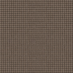 Wallpaper in a dense plaid pattern in shades of brown.