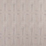 Detail of wallpaper in an abstract geometric print in gray and tan.