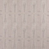 Detail of wallpaper in an abstract geometric print in gray and tan.
