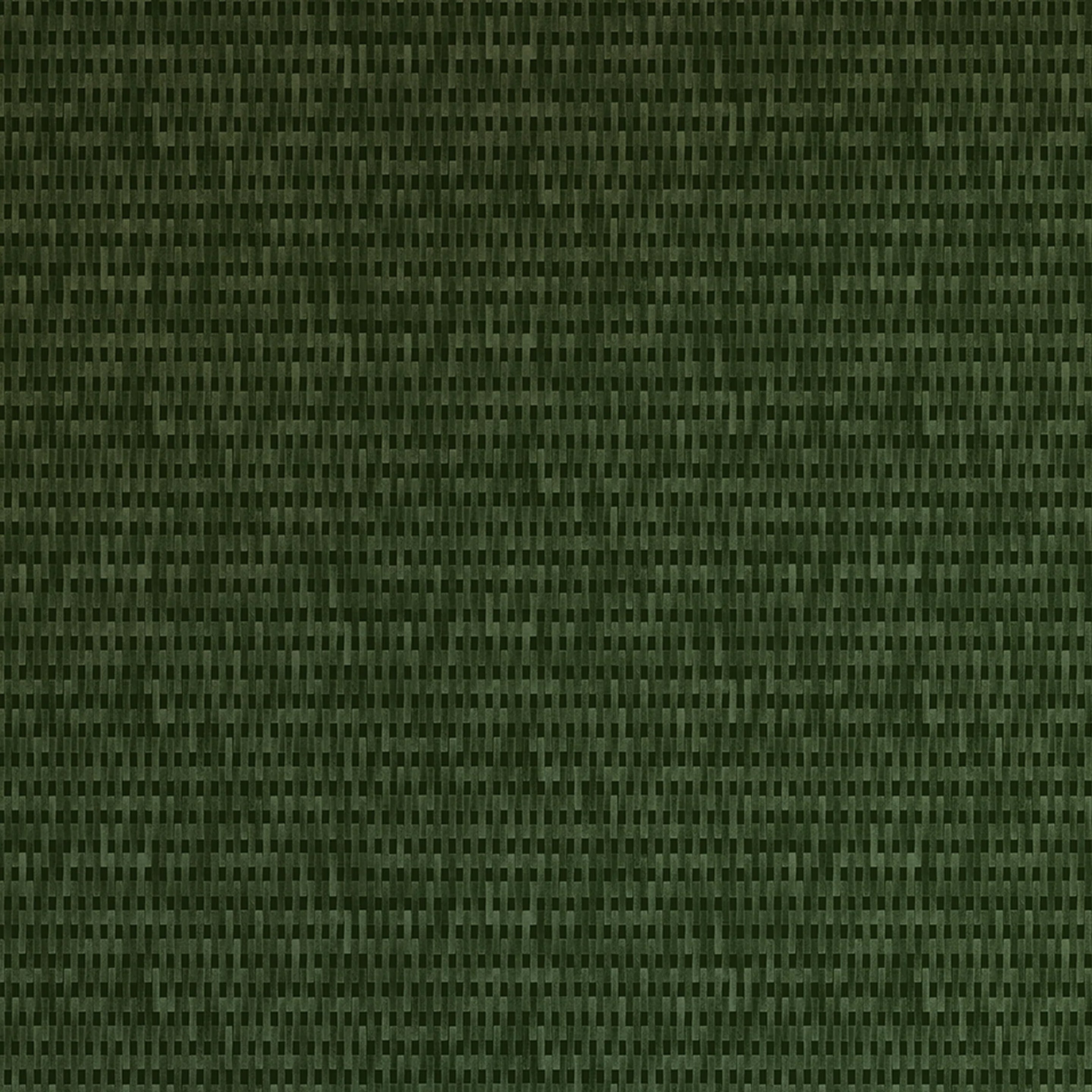 Detail of wallpaper in a textural grid print in shades of green.