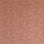 Detail of wallpaper in a textural grid print in shades of red and cream.