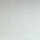 Detail of wallpaper in a textural grid print in shades of light blue and cream.