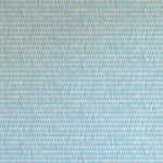 Detail of wallpaper in a textural grid print in shades of blue and cream.