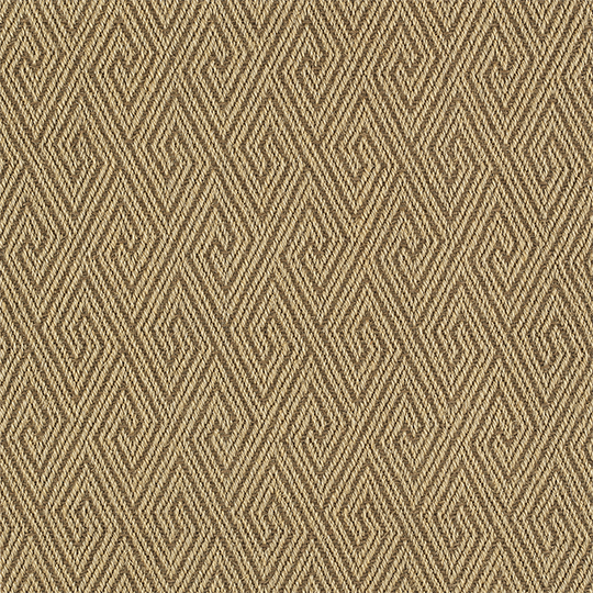 Broadloom carpet swatch geometric design in yellow brown