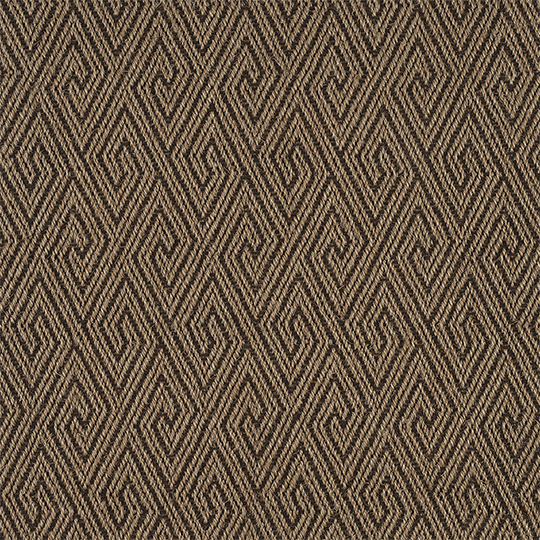 Broadloom carpet swatch geometric design in tan brown