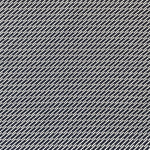 Detail of fabric in a matchstick grid print in white on a navy field.
