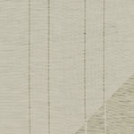Woven fabric in a ivory and sage green stripe, designed to be reversible. 