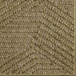 Close-up of a broadloom carpet in a stacked stripe design in wheat.