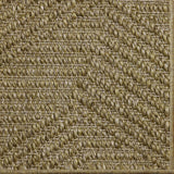 Close-up of a broadloom carpet in a stacked stripe design in wheat.