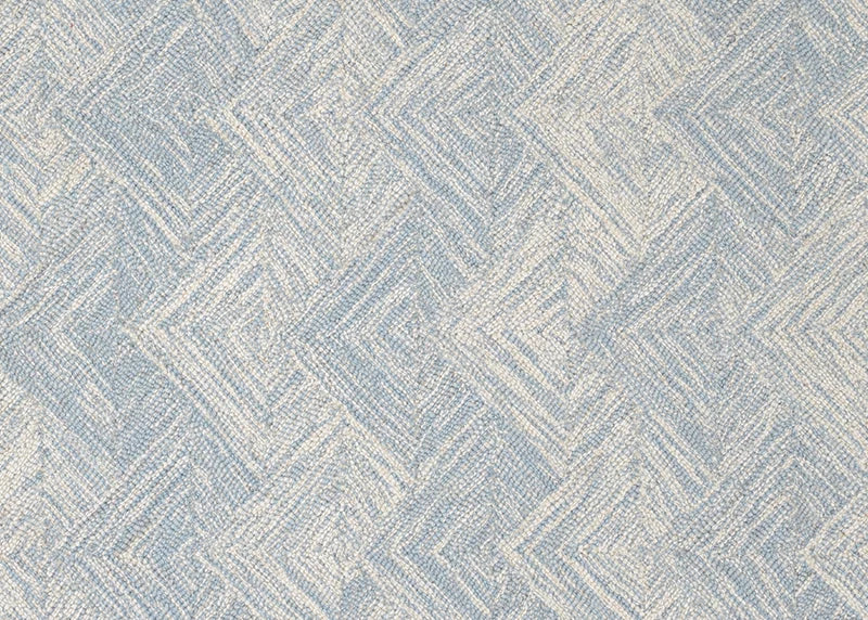 Broadloom carpet swatch diamonds design in light blue