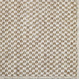 Close-up of a textured woven broadloom in beige. 
