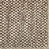 Close-up of a textured woven broadloom in taupe.