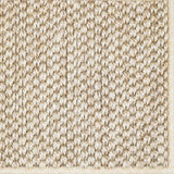 Close-up of a textured woven broadloom in cream.