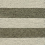 Handwoven rug with wide stripes in cream and grey