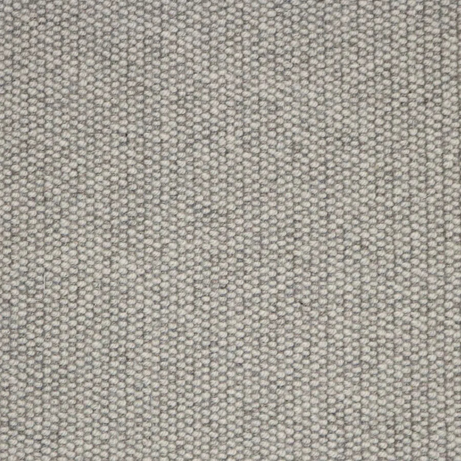 Broadloom carpet swatch in textural medium grey  color