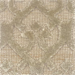 Close-up of textured rug with a subtle pattern