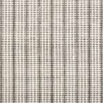 Broadloom carpet in a textural strie stripe in cream with shades of brown.
