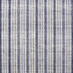 Broadloom carpet in a textural strie stripe in cream with shades of navy blue.