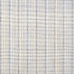 Broadloom carpet in a textural strie stripe in cream with shades of light blue.