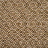 Broadloom carpet in a raised diamond pattern in camel. 