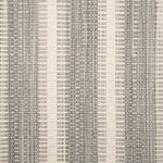 Broadloom carpet in a flatwoven stripe in grey and cream. 