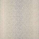 Broadloom with a geometric pattern on an ombré background in cream and grey.
