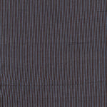 Detail of fabric in a stripe print in brown and navy.