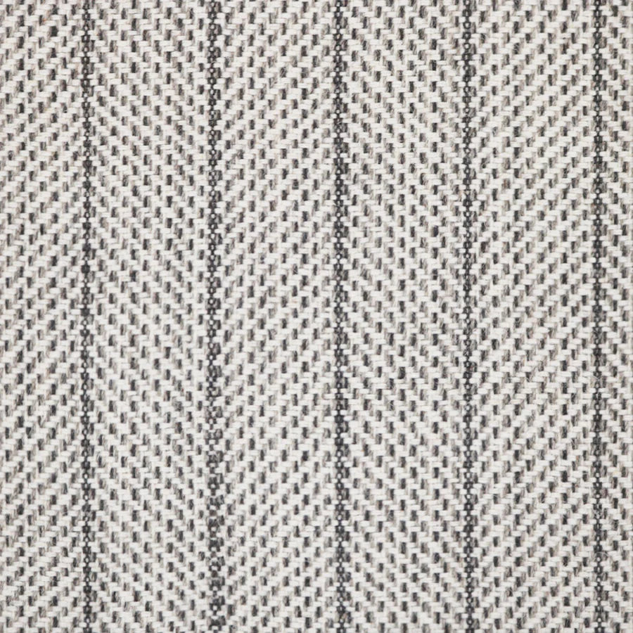 Broadloom carpet swatch in a stripe pattern in a white black design