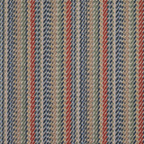 Striped flatweave runner detail in multi red blue green tan 