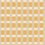A wallpaper detail in a gridded check pattern in tan, cream ochre yellow. 