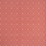 Woven fabric with ornate diamond design in red