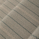 Striped flatweave runner in grey