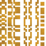 Modernist checkerboard pattern in yellow ochre and cream.