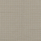 Woven fabric in a geometric grid print in yellow and brown on a cream field.