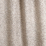 Draped fabric with small scale coral design in dark brown on white. 