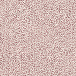 Printed fabric with small scale coral design in wine red on white. 