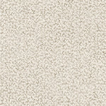 Printed fabric with small scale coral design in grey on white. 