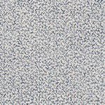 Wallpaper with small scale coral design in navy blue on white. 